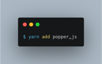 $ yarn add popper.js