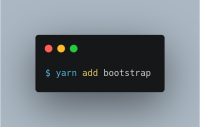 $ yarn add bootstrap