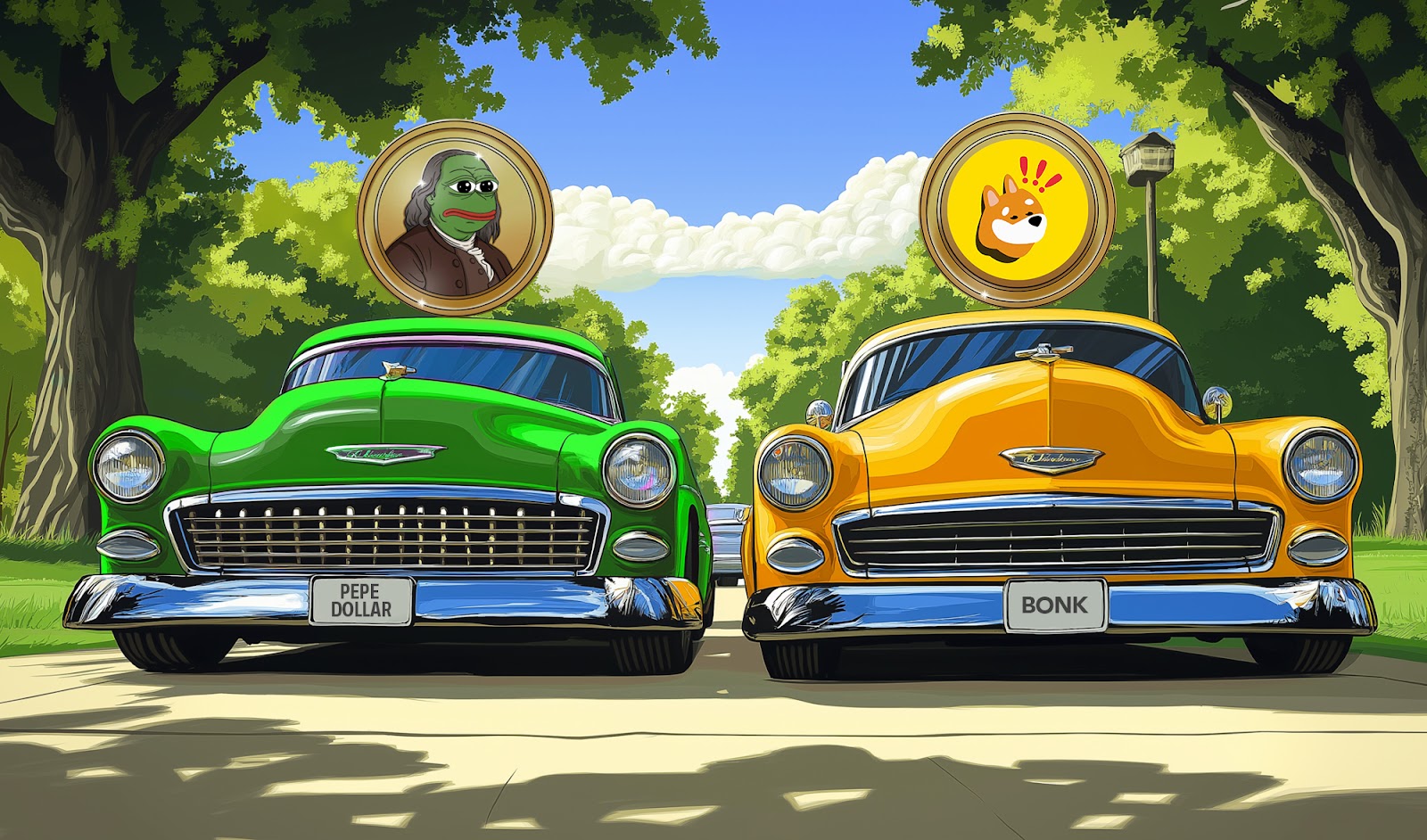 Pepe Dollar and BONK Compete for Meme Token Dominance Across Solana and Ethereum