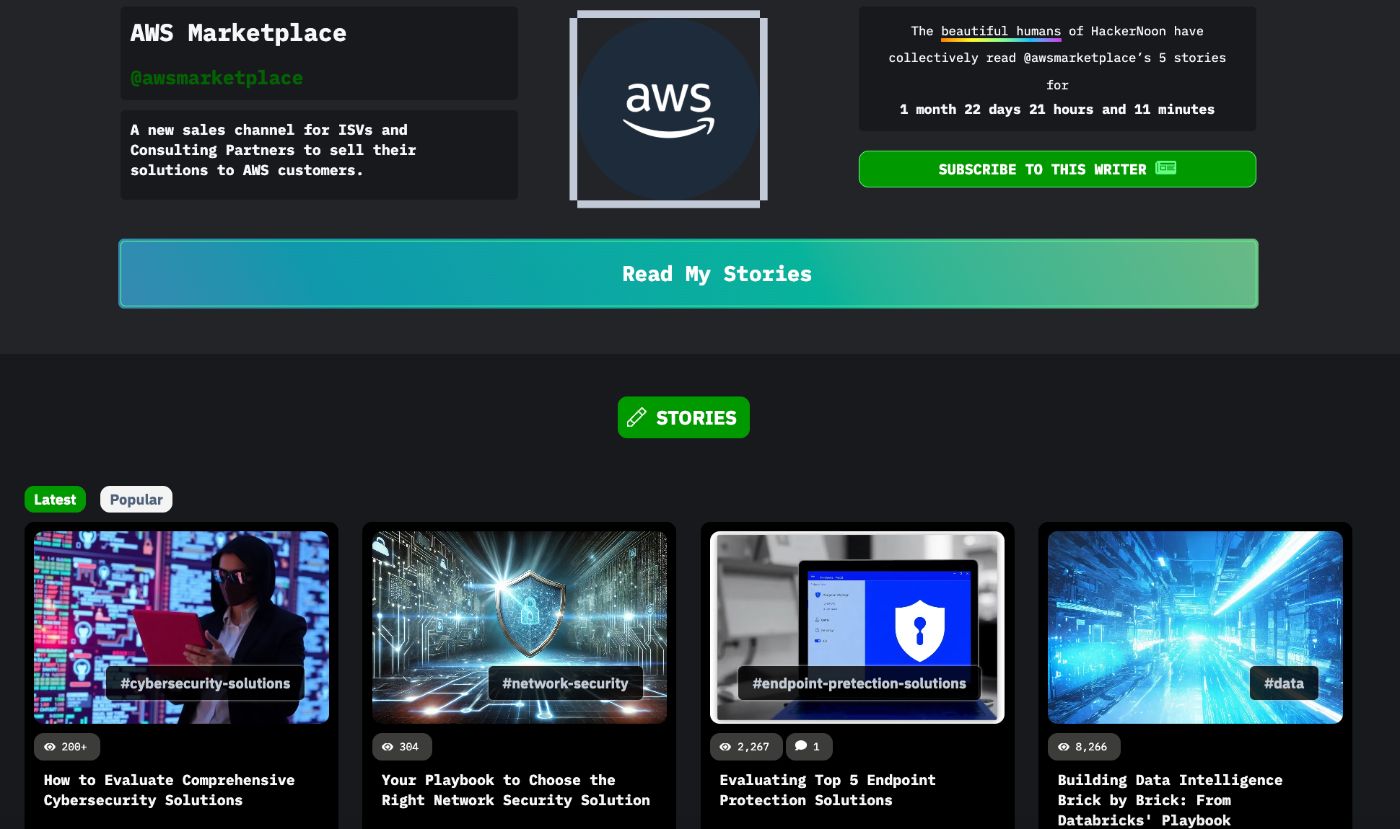 AWS Marketplace <> HackerNoon