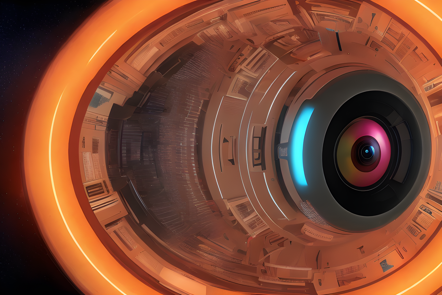 hal9000 with robot body 4k