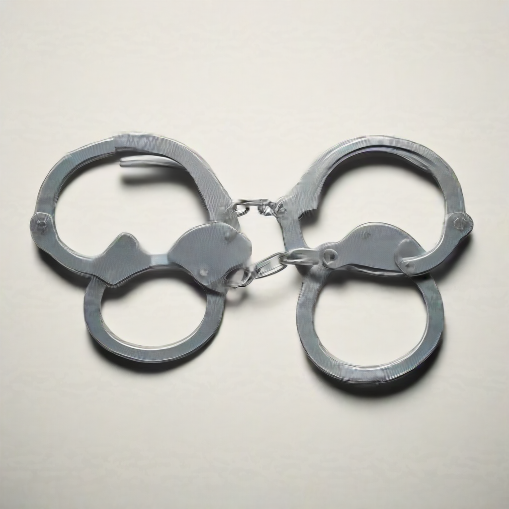 handcuffs on a piece of paper