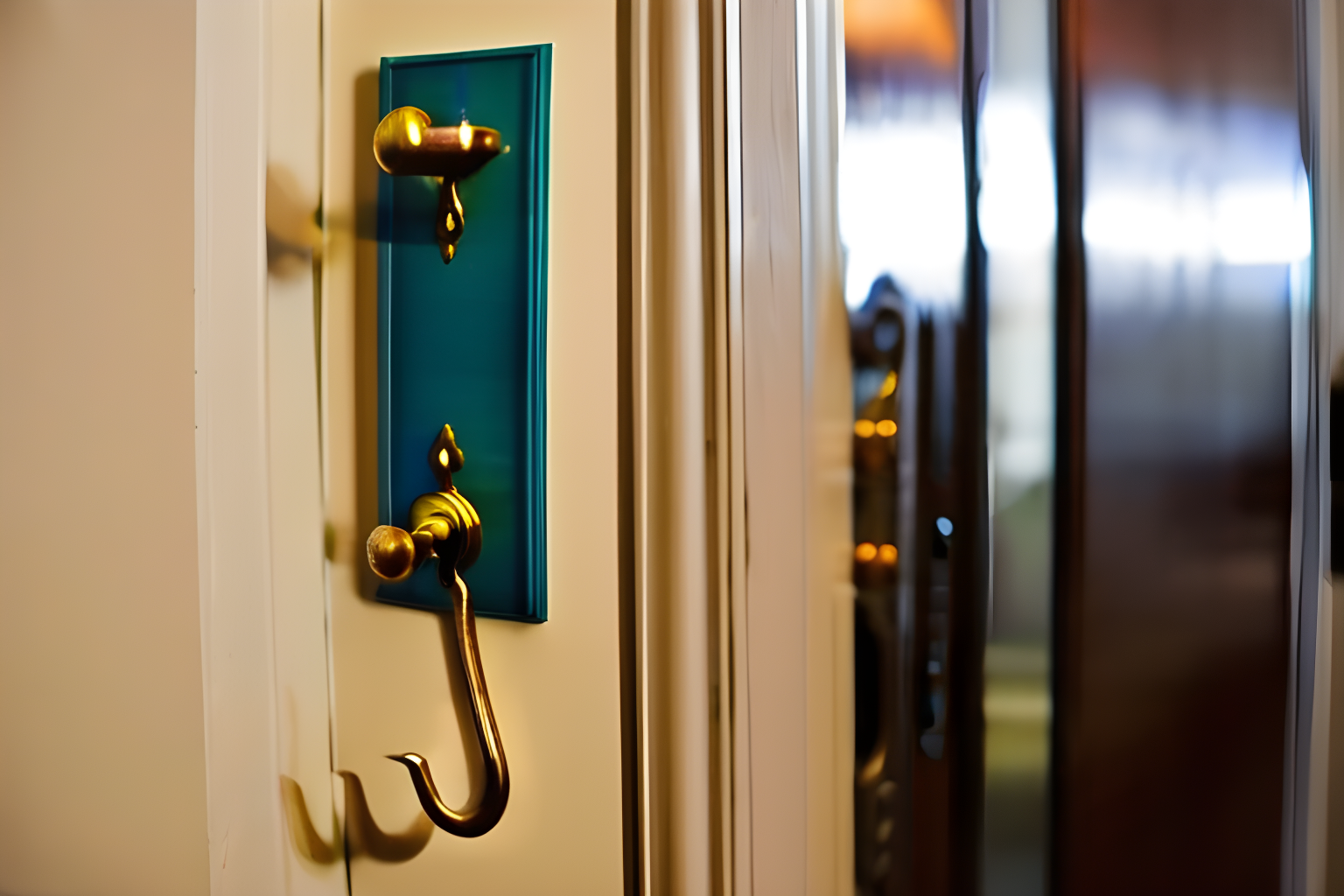 Hooks at the back of door