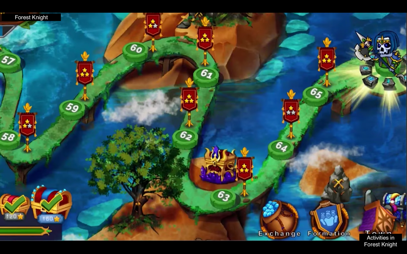 Forest Knight activity map.