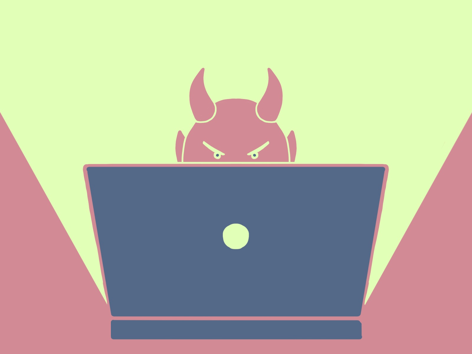 Evil forces now usually work online. Illustrated by kertburger.