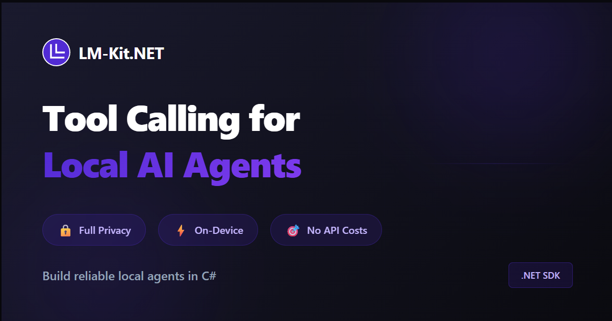 Tool Calling for Local AI Agents in C#