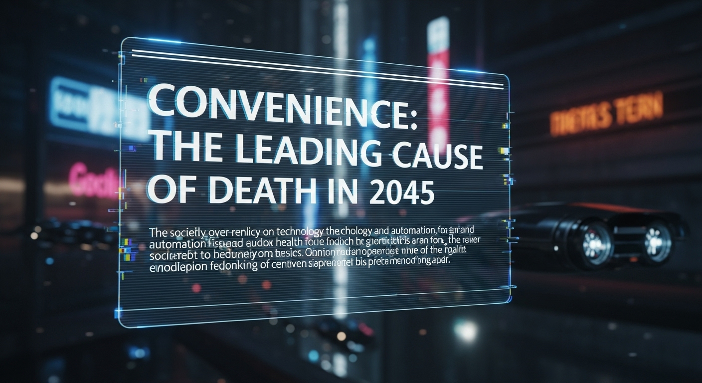 Convenience: The Leading Cause of Death in 2045?