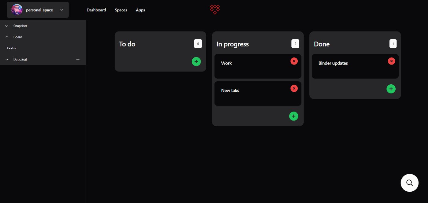 Workspace participant using Trello clone called Board on Miraki.