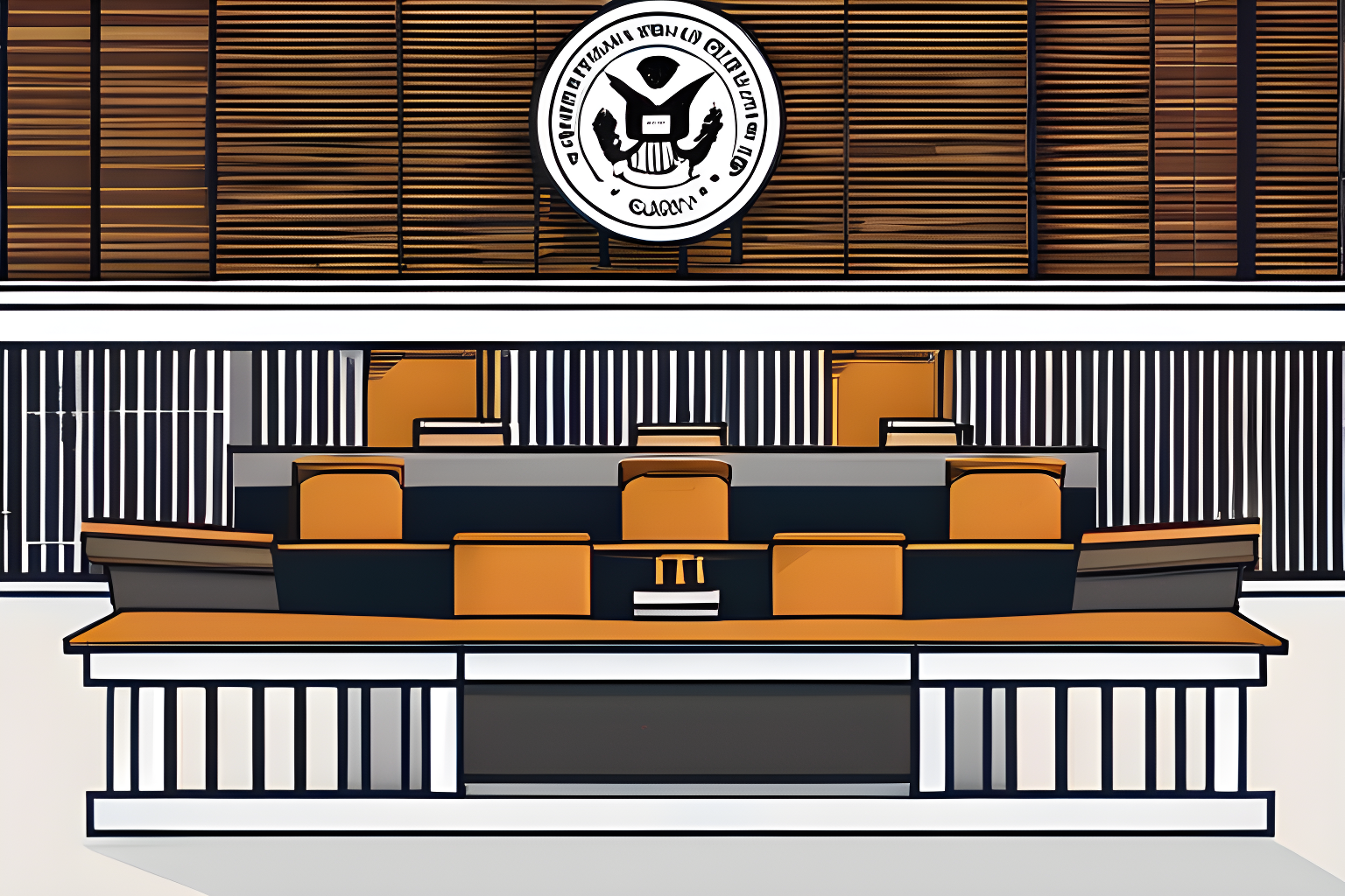 Illustrate a court of law with the SEC as plaintiffs and Binance as defendants