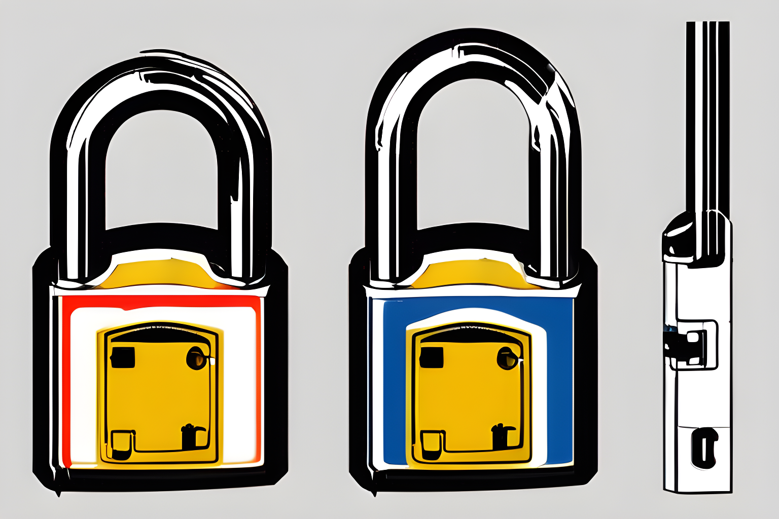 Illustrate a padlock