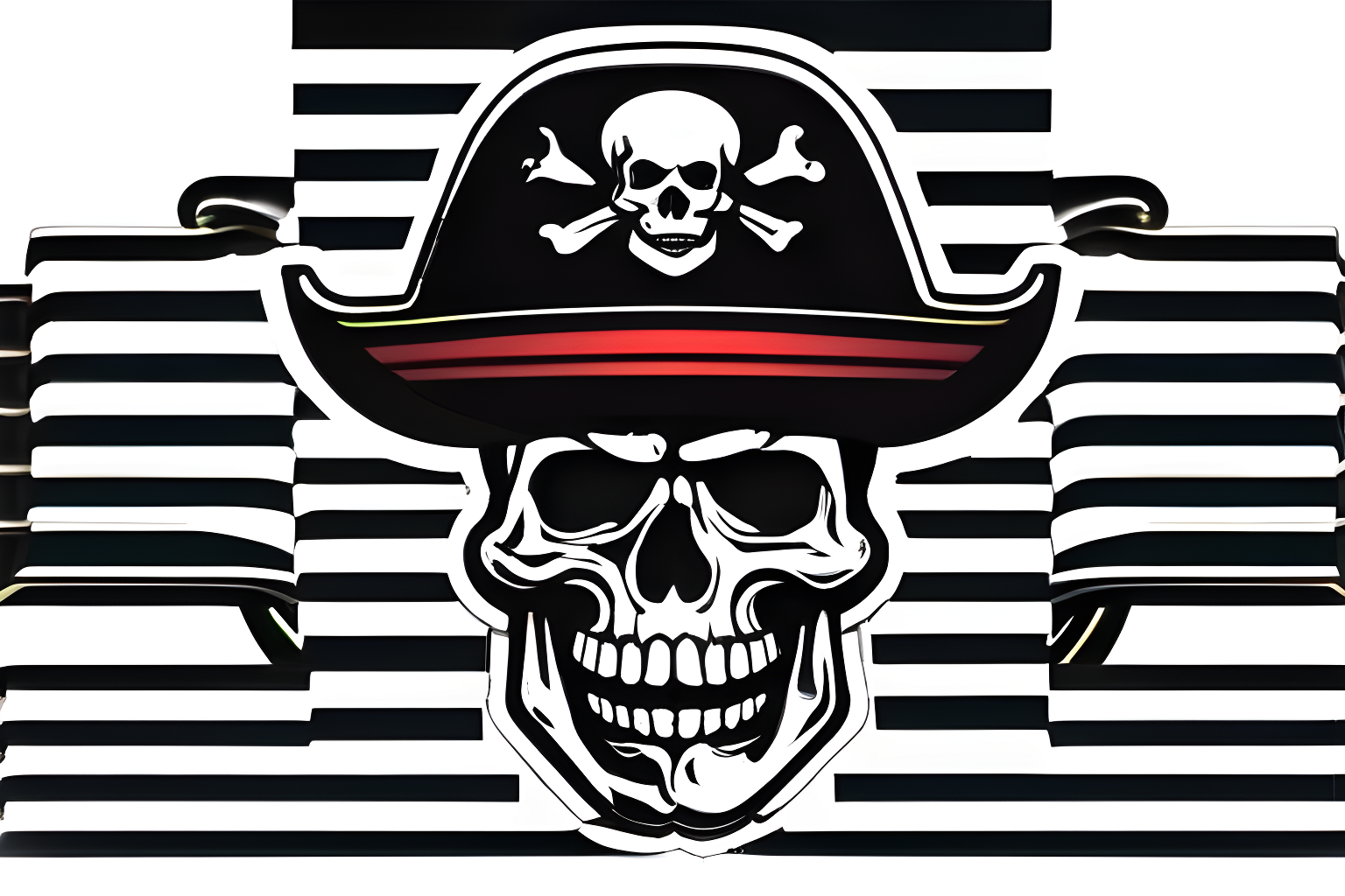 Illustrate a piracy logo