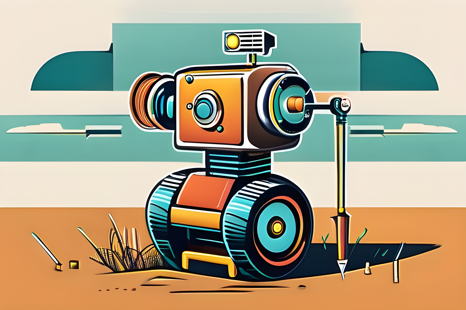 Illustrate a robot