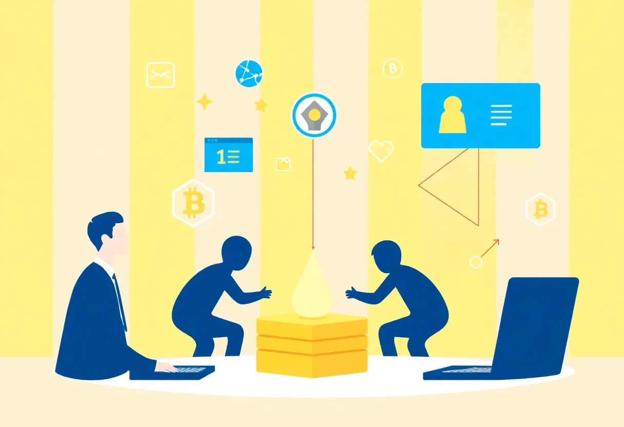 illustrate blockchain to blockchain communication
