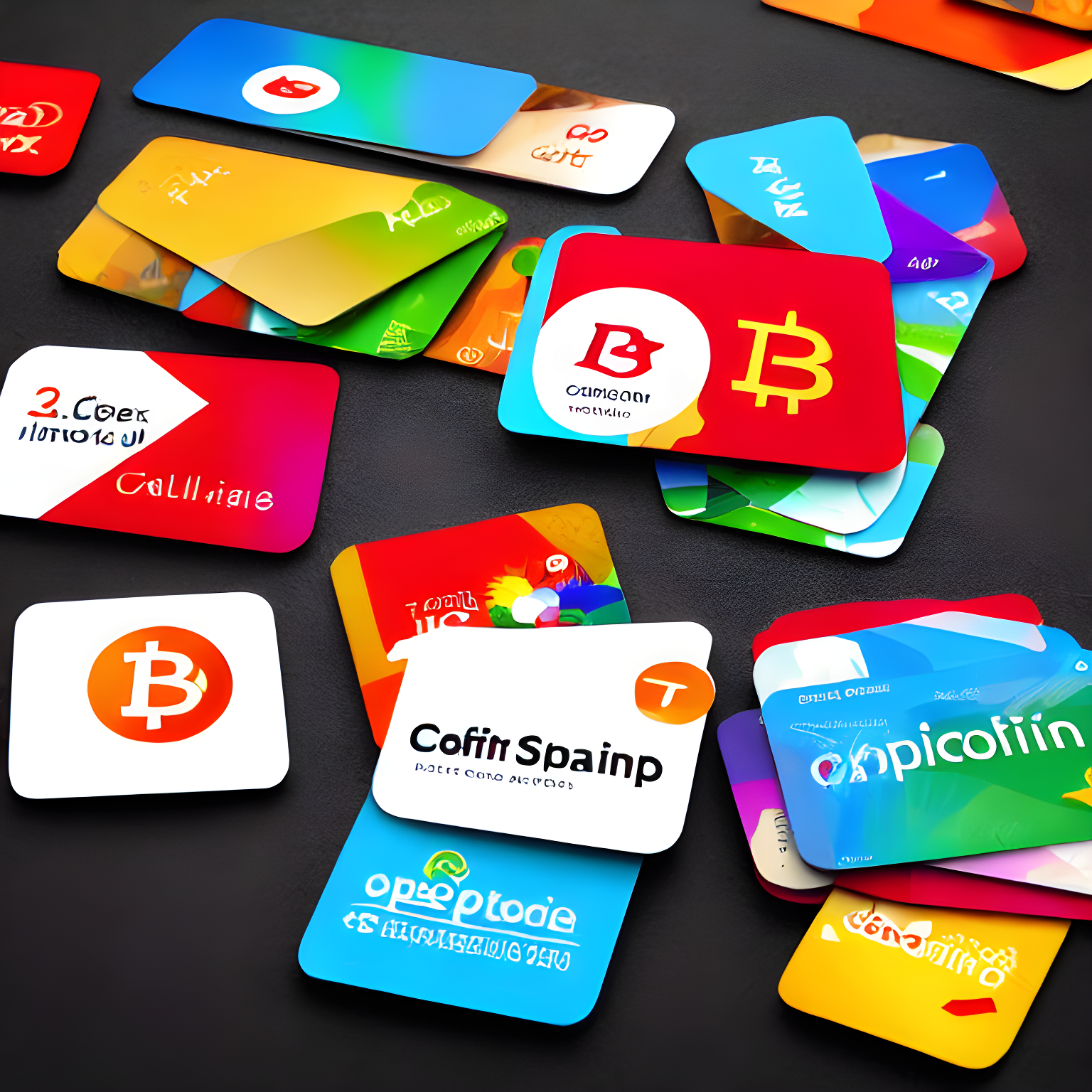 Illustrate popular gift cards and cryptocurrencies