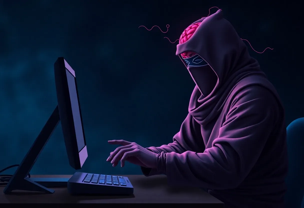 image of a ninja giving a computer a brain
