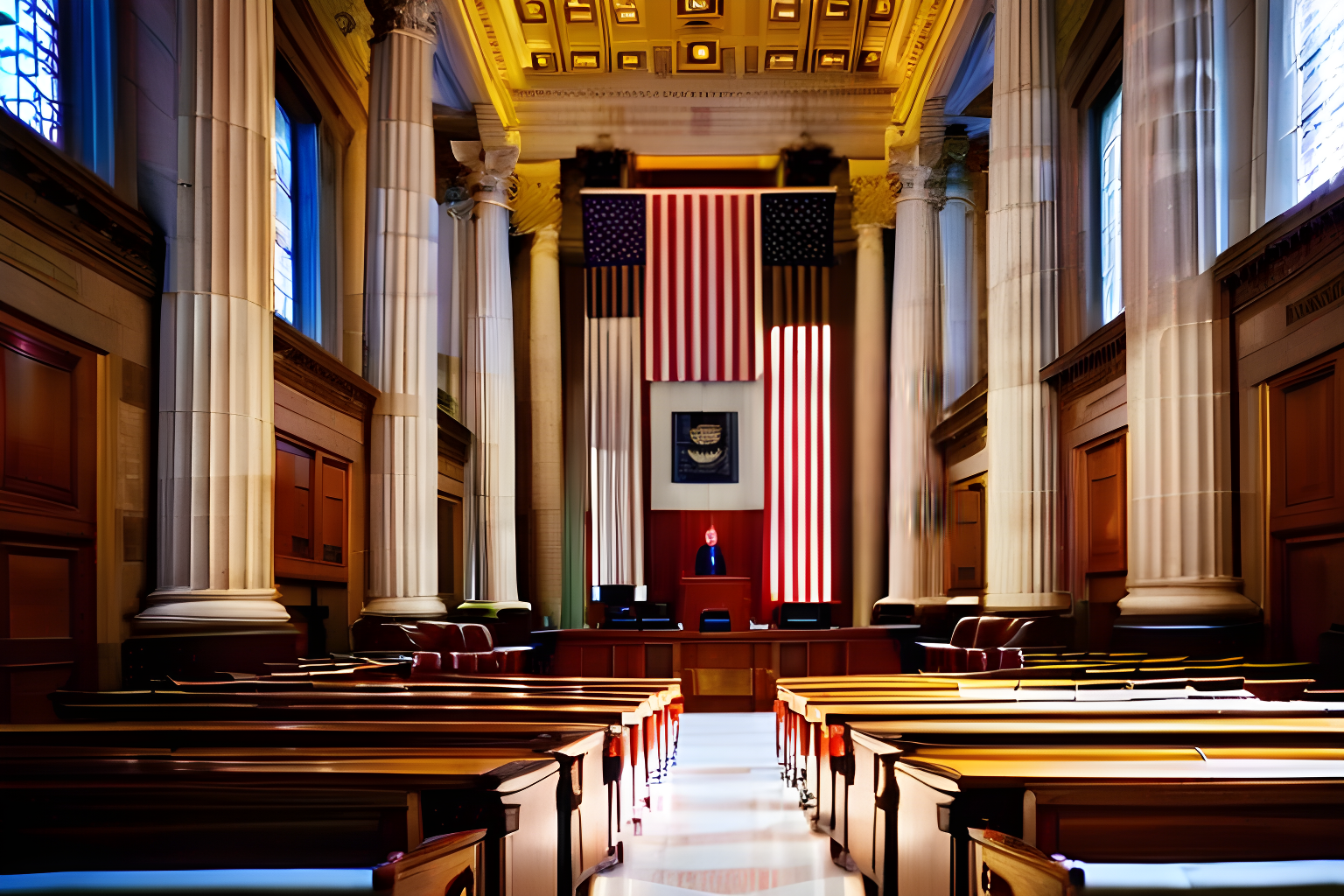 Interior of the U.S. Supreme court