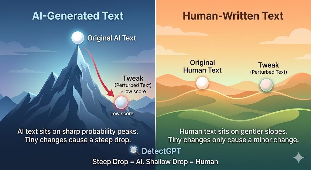 How to Detect AI Generated Text: The Mountain Analogy