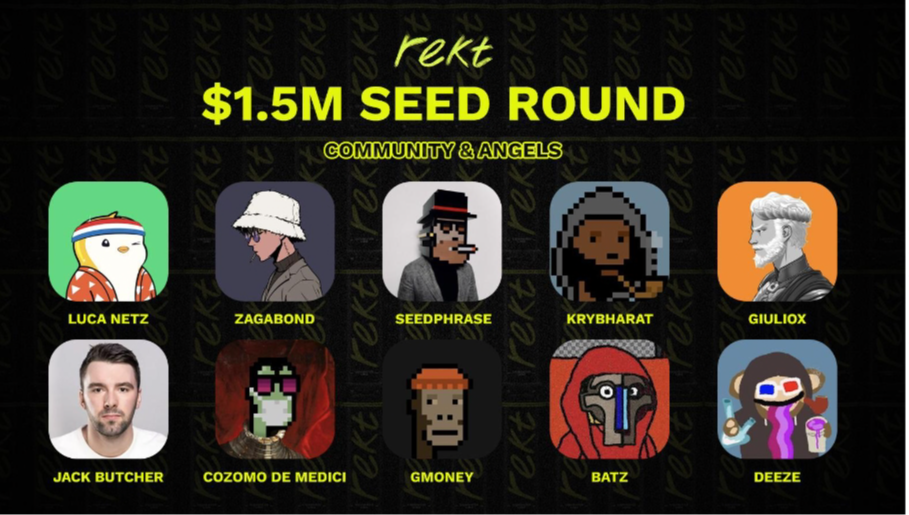 Rekt Raises $1.5M Seed Round Backed By Angels and Community, Following Sell-Out Of Rekt Drinks