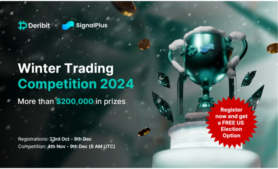 Deribit And SignalPlus Launch $200,000 Winter Trading Competition