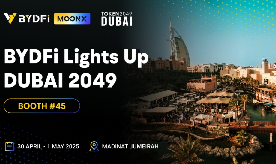 BYDFi Becomes Official Sponsor Of TOKEN2049 Dubai, MoonX On-Chain Trading Tool Makes Its Debut