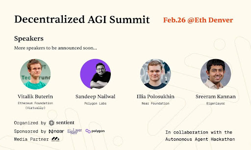 Vitalik Buterin And Sandeep Nailwal To Headline Decentralized AGI Summit At Ethdenver
