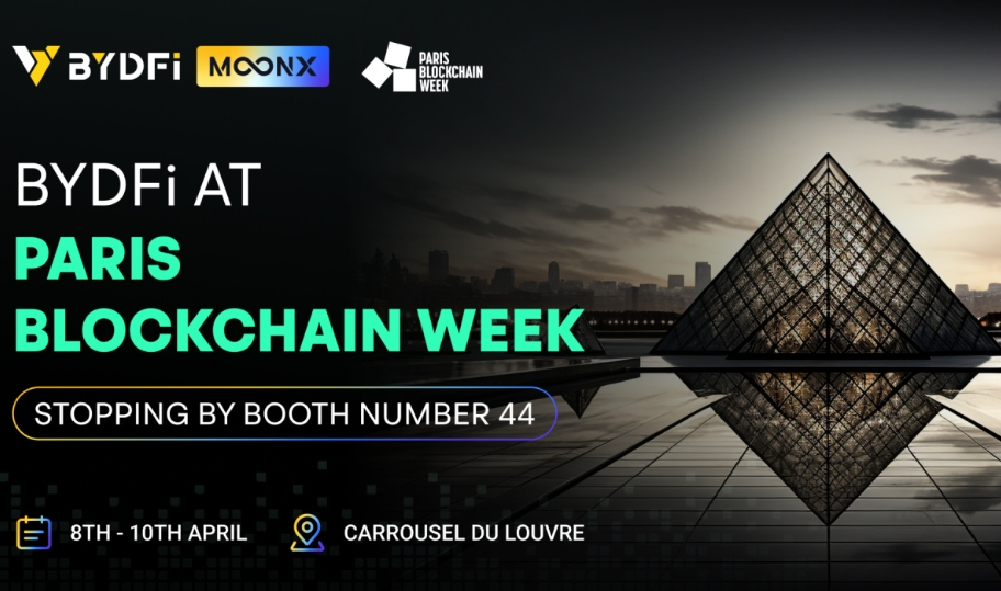 BYDFi’s 5th Anniversary Launches MoonX at Paris Blockchain Week 2025, Sparking the Web3 Era