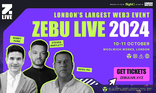 Zebu Live 2024: The UK’s Premier Web3 Conference Returns With Steven Bartlett, Coinbase, Solana, etc