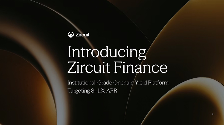 Zircuit Finance Launches Institutional-Grade Onchain Yield Platform Targeting 8–11% APR