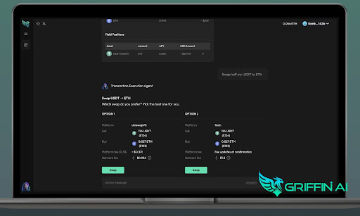 Griffin AI Launches TEA Turbo, Turning Prompts To DeFi Transactions With 1inch And Uniswap Liquidity