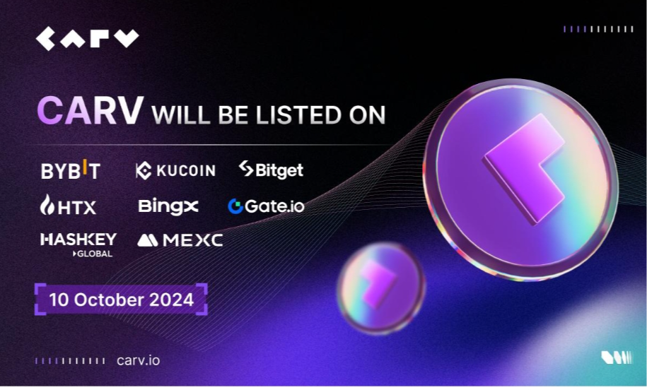 CARV Launches $CARV Token: Empowering Data Ownership And Value Generation In Gaming And AI
