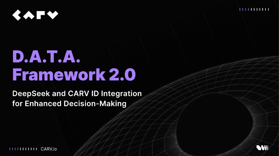 CARV’s D.A.T.A. Framework 2.0: DeepSeek And CARV ID Integration For Enhanced Decision-Making