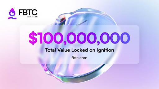 Omnichain BTC Asset FBTC Crosses $100M In TVL, Ignition Unveils “Sparkle” Campaign"