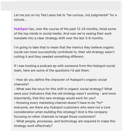 A sensible comment on the said LinkedIn post