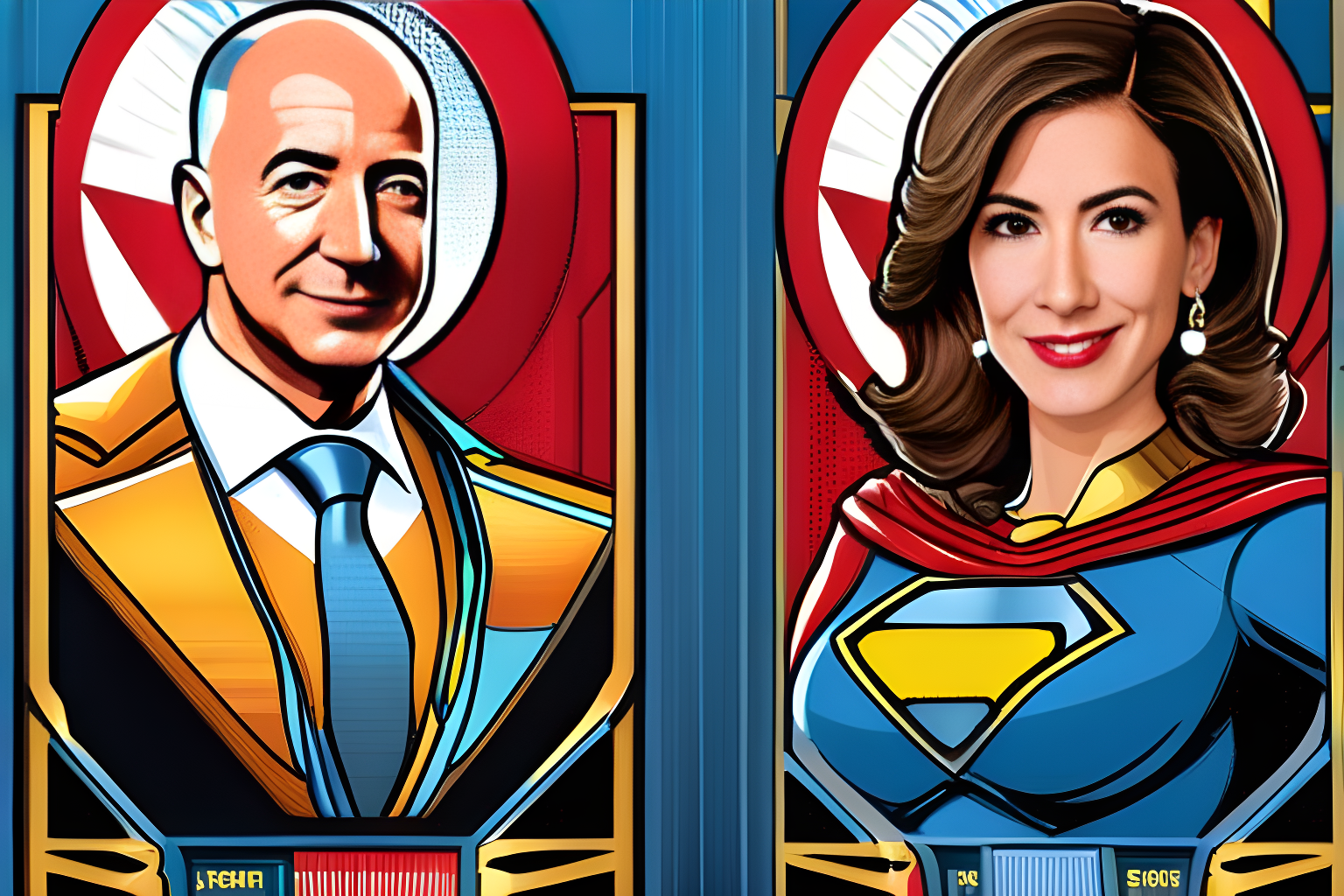 Jeff bezos as a superhero