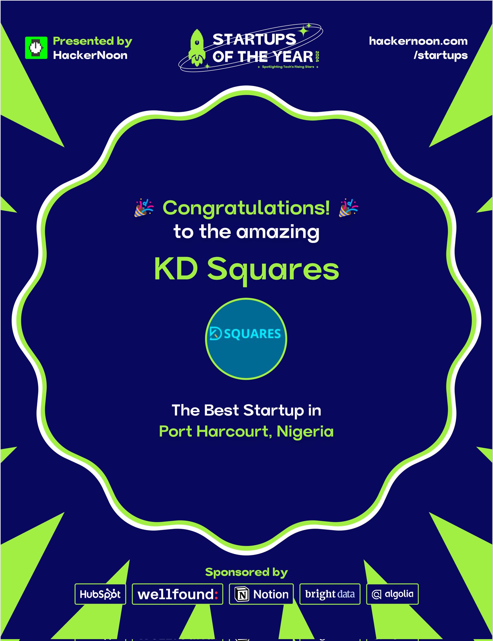 Meet KD Squares, Winner of Startups of The Year 2024 in Port Harcourt, Nigeria