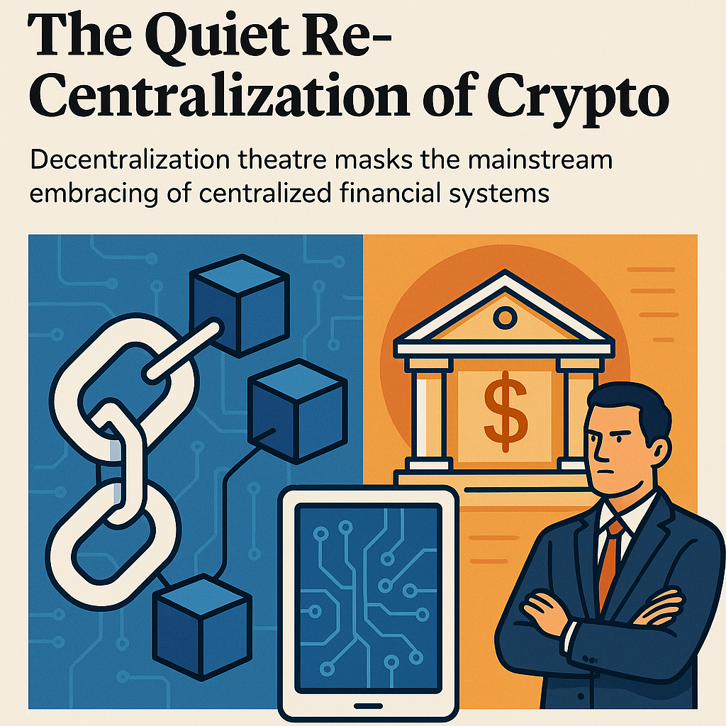 As Crypto Matures, Centralization Creeps Back Into the System