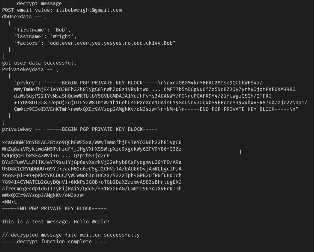 A Nodejs Tutorial: OpenPGP Crypto Functions on a Node API Server |  HackerNoon