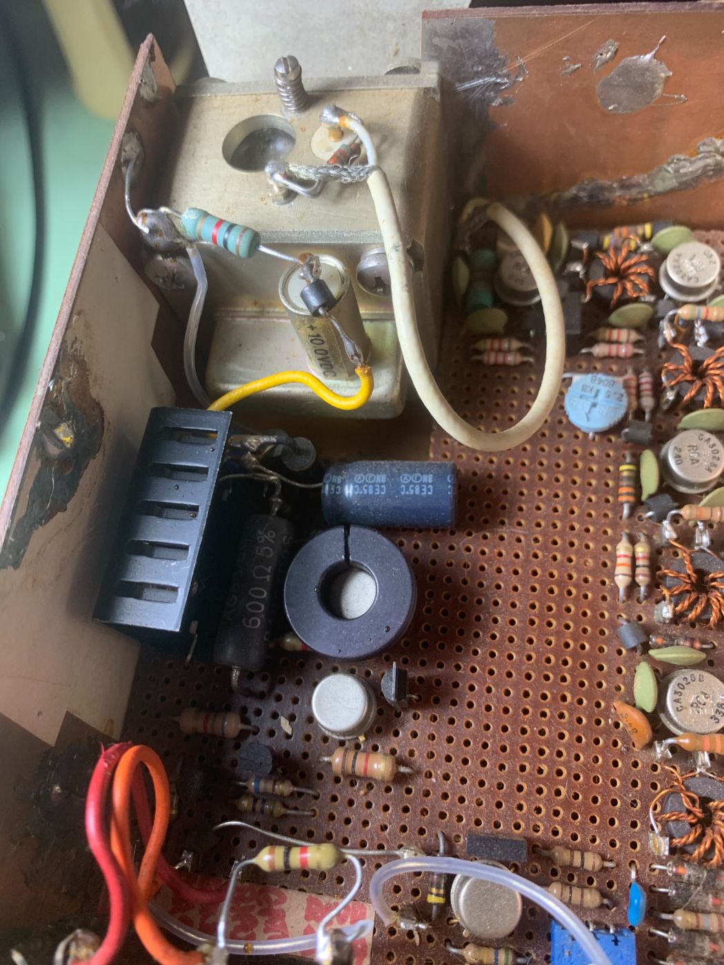 Another view shows a closer look at the transmitter driver circuitry.