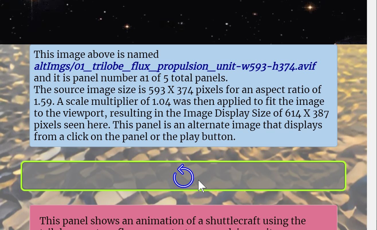 The animation panel info display addition