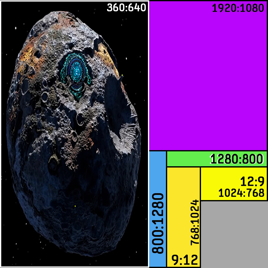 Square Asteroid at 360x640