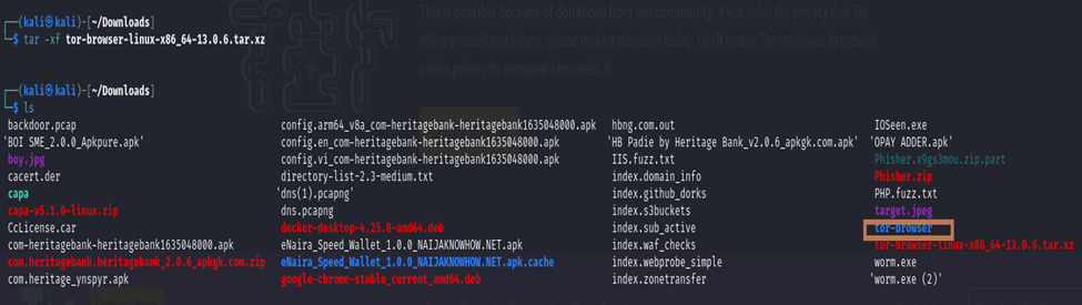 Extracted Tor File