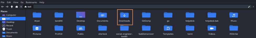 Downloads Folder