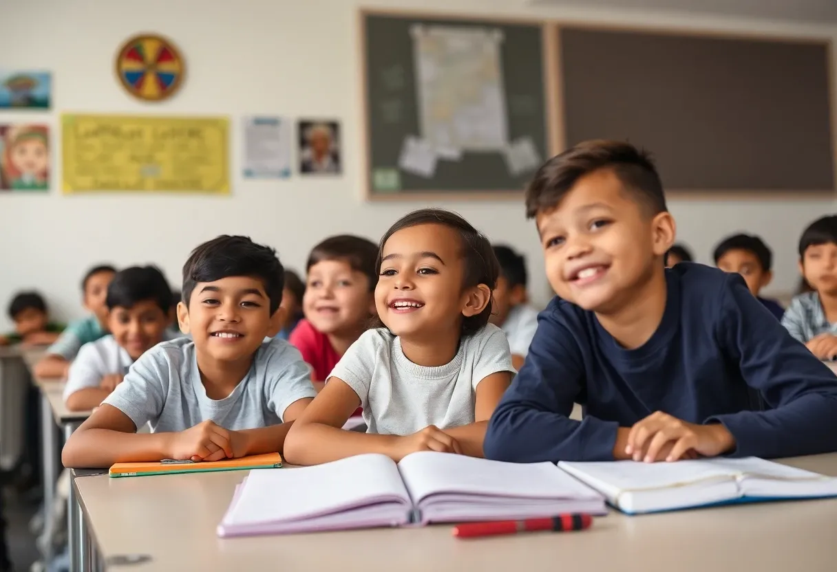 kids in class