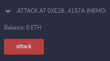 Transfer of 2 ETH to the Attack contract has been prevented