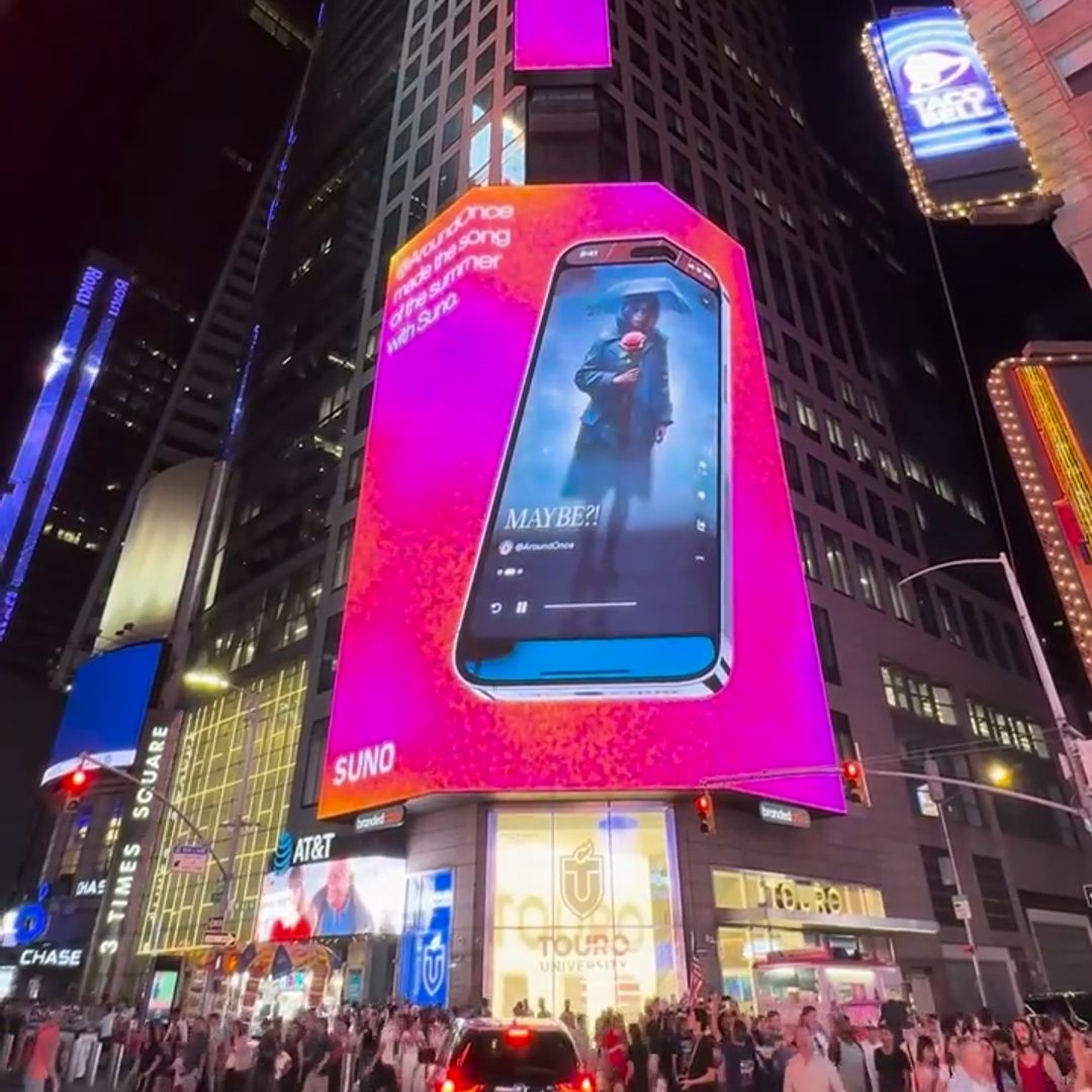 “Maybe?!“ on Times Square, New York_