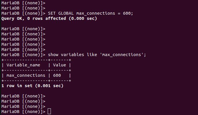 Mysql max_connections