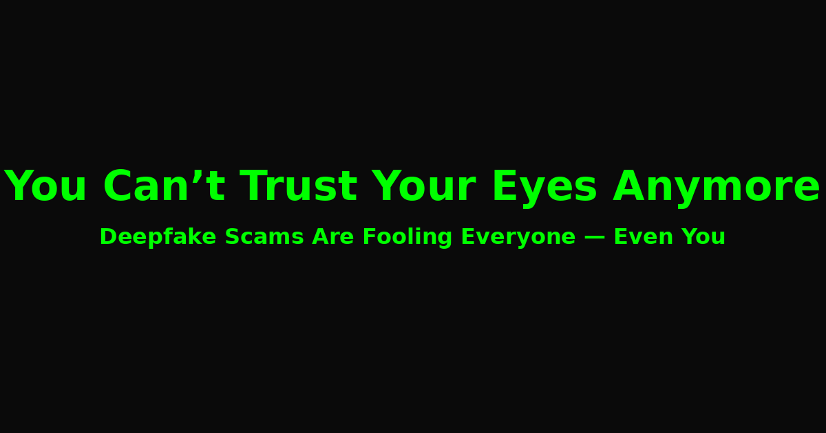 Deepfake Scams Are Getting Too Good: Would You Fall for One?