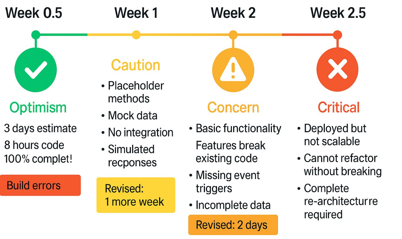From ‘3-day MVP’ to ‘total rewrite required’, a cautionary tale in AI code generation.