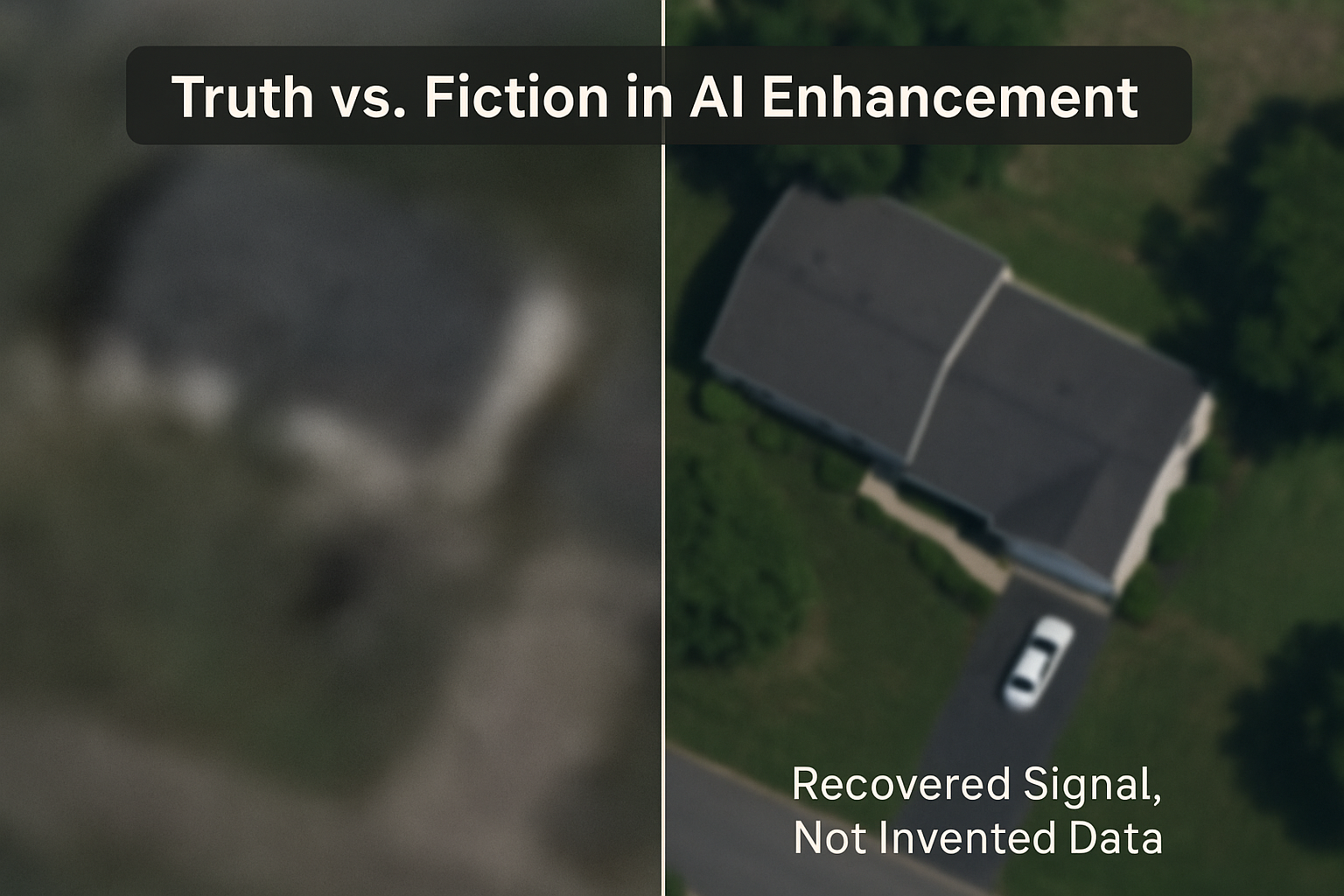 Fixing the Frame: How AI Can Enhance Satellite and CCTV Evidence Without Hallucination