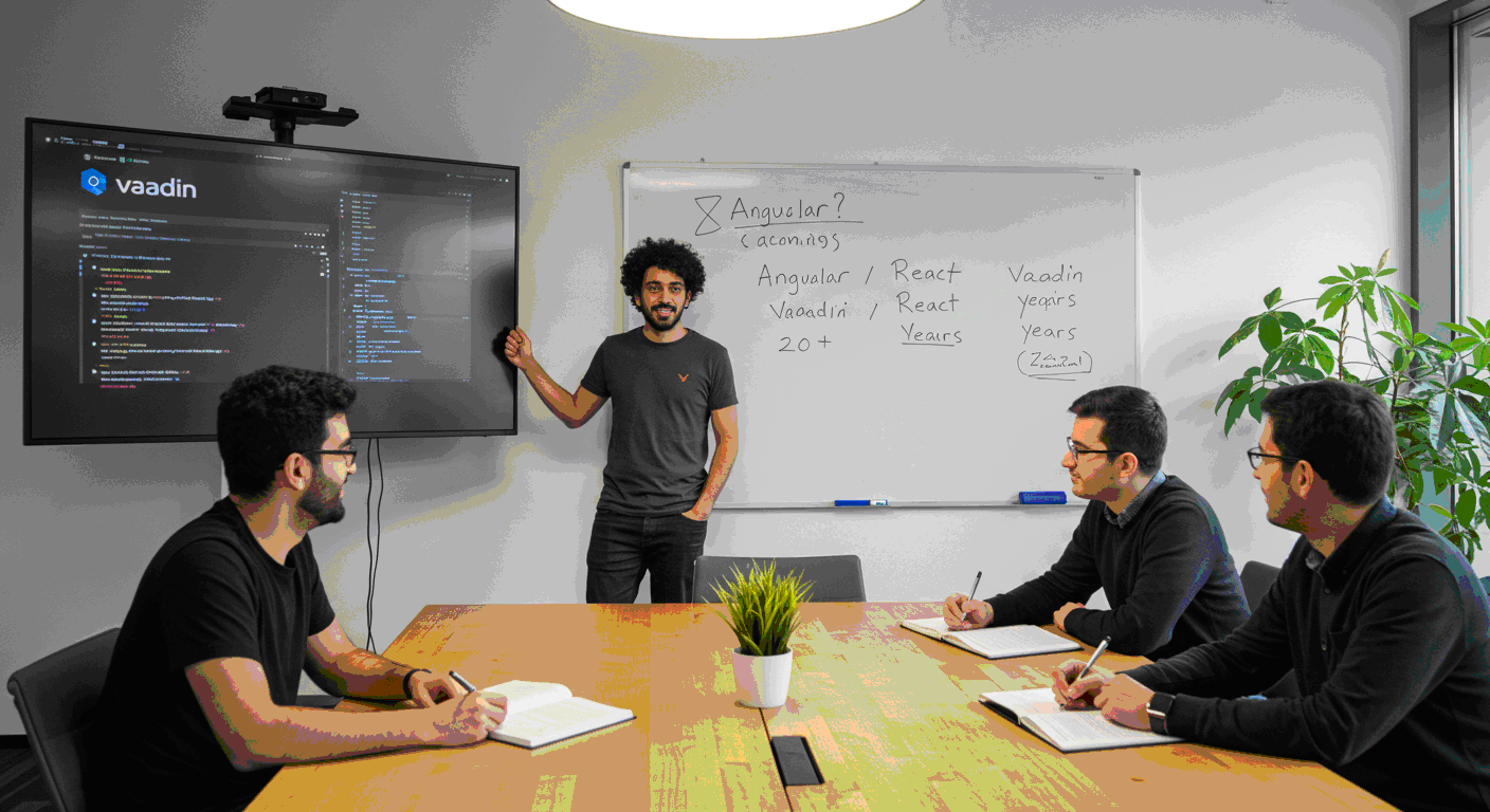 Paolo obtained his certification and is nowtraining his coworkers, proving that for Fullstack Java Development, Vaadin is